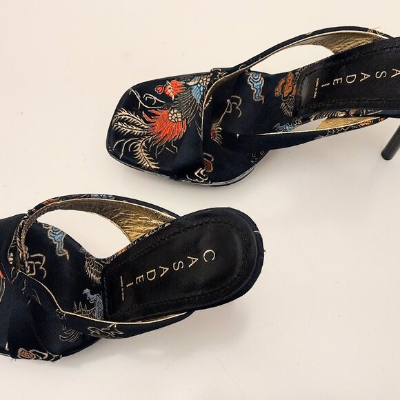 Casadei Vintage Limited Edition Geta Platform Heels - Picture 4 of 8
